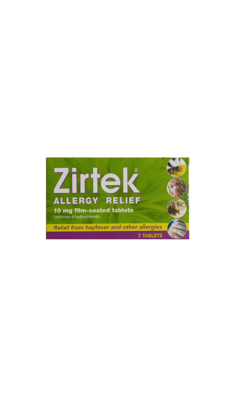 Zirtek Allergy Relief 7 Tablets